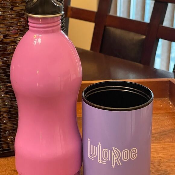 LuLaRoe pink and purple Water Bottle - Picture 4 of 5